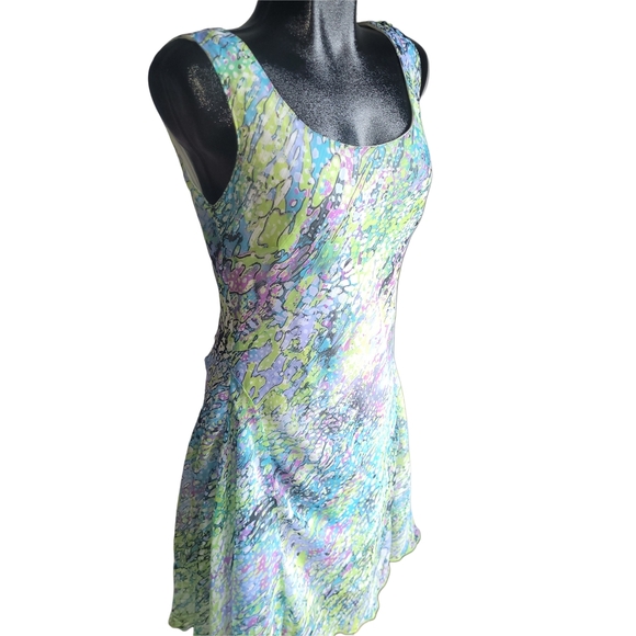 Jessica Colorful Patterned Sleeveless Dress 12P - Picture 2 of 6